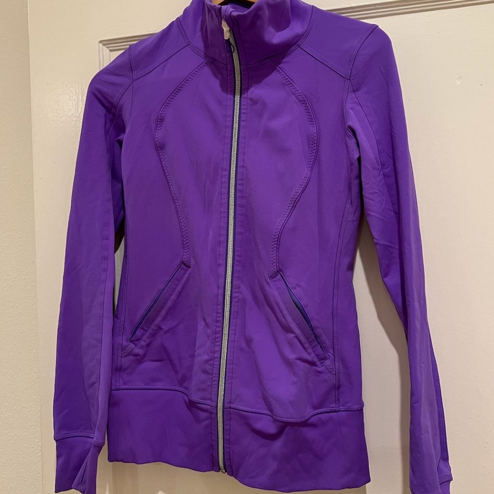 Lululemon purple zipup workout jacket